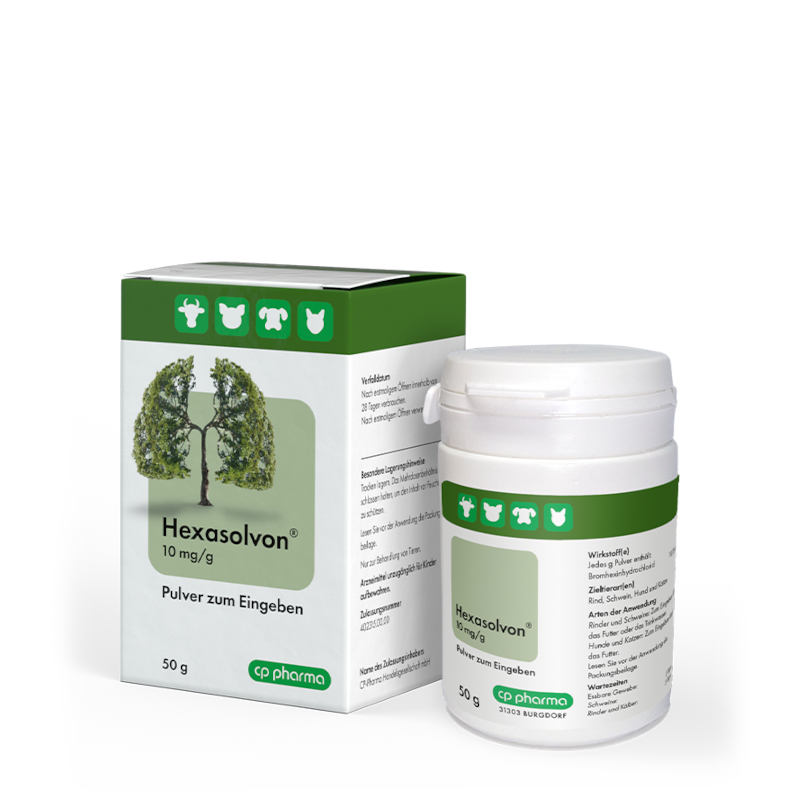 Hexasolvon 10 mg/g Pulver zum Eingeben, 50 g Dose