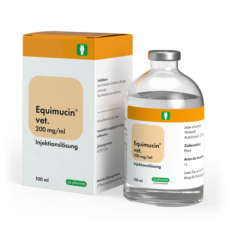 Equimucin vet. 200 mg/ml Injektionslösung, 100 ml