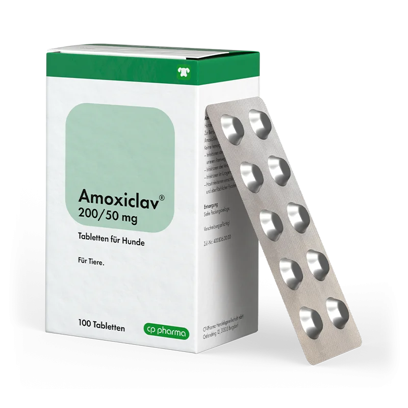 Amoxiclav 200/50 mg, 100 Tabletten
