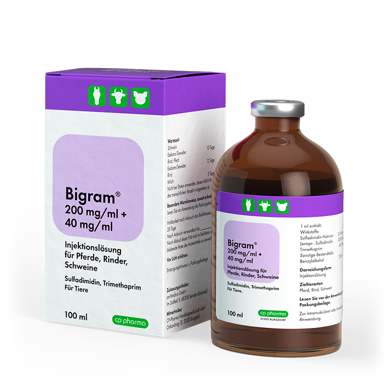 Bigram 200 mg + 40 mg/ml, 100 ml