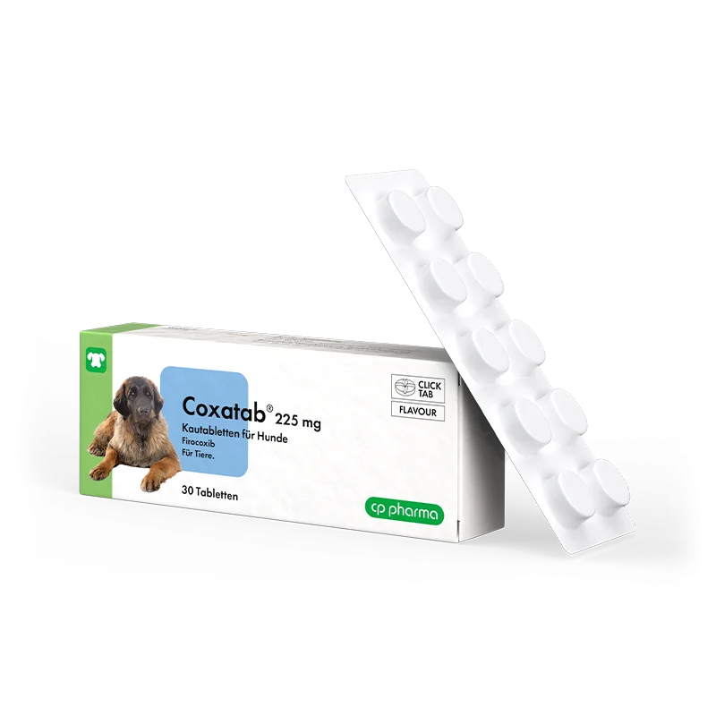 Coxatab 225 mg Kautabletten für Hunde, 30 Kautabletten