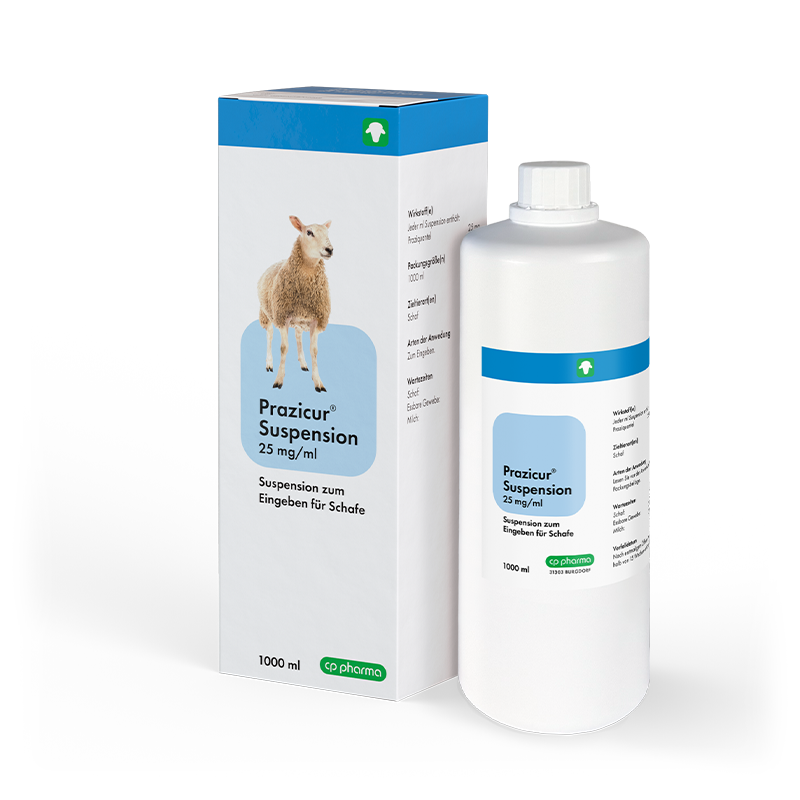 Prazicur 25 mg/ml, Suspension zum Eingeben, 1.000 ml