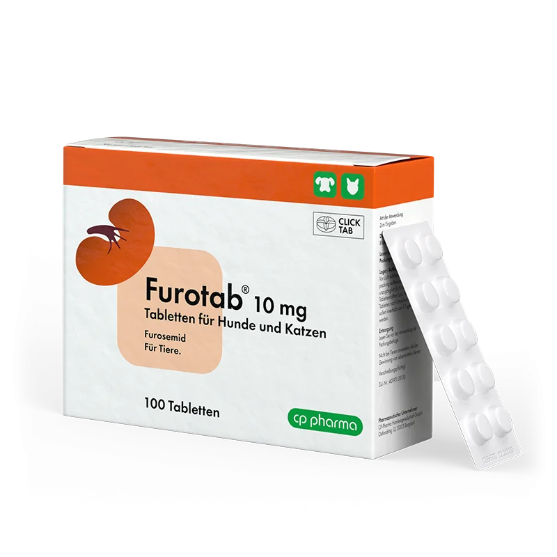 Furotab 10 mg Tabl. für Hunde und Katzen, 100 Tabletten