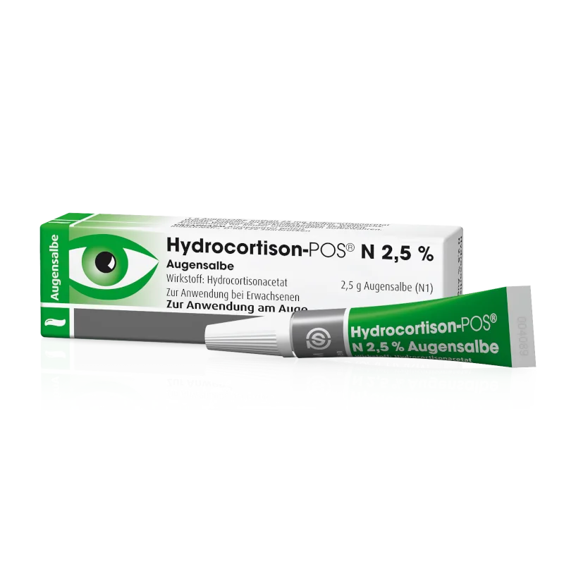 HYDROCORTISON-POS N 2,5 % Augensalbe, 2,5 g