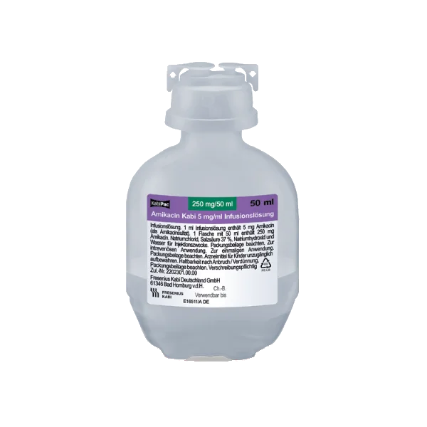 Amikacin Kabi 5 mg/ml Infusionslösung, 50 ml