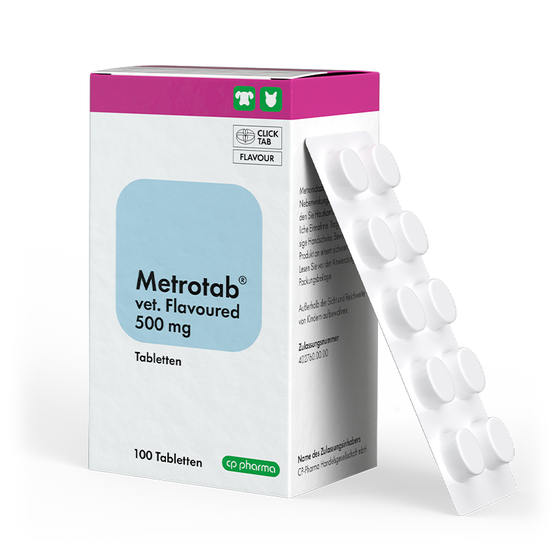 Metrotab vet. flavoured 500 mg, 100 Tabl.