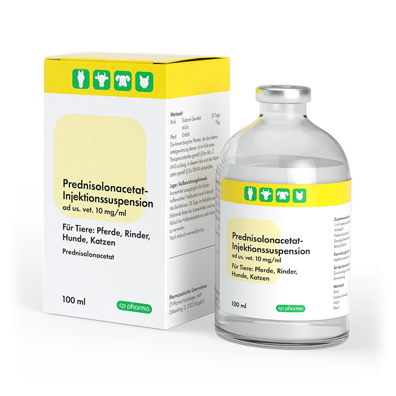 Prednisolonacetat-Inj.-Susp. ad us. vet. 10 mg/ml, 100 ml