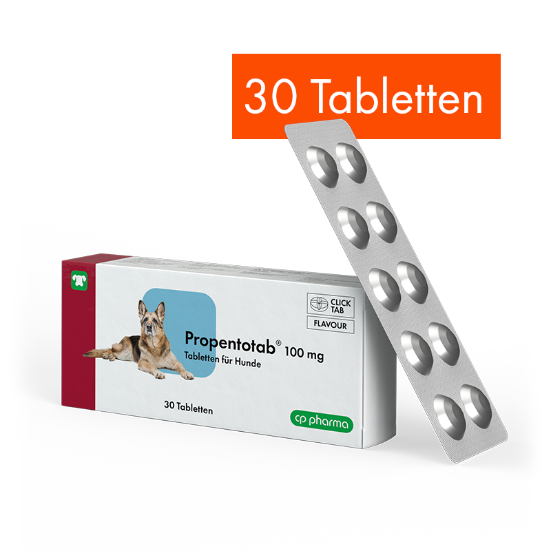 Propentotab 100 mg aromatisierte Tabletten für Hunde, 30 Tabl.