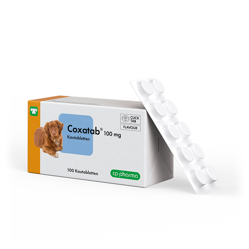Coxatab 100 mg Kautabletten für Hunde, 100 Kautabletten