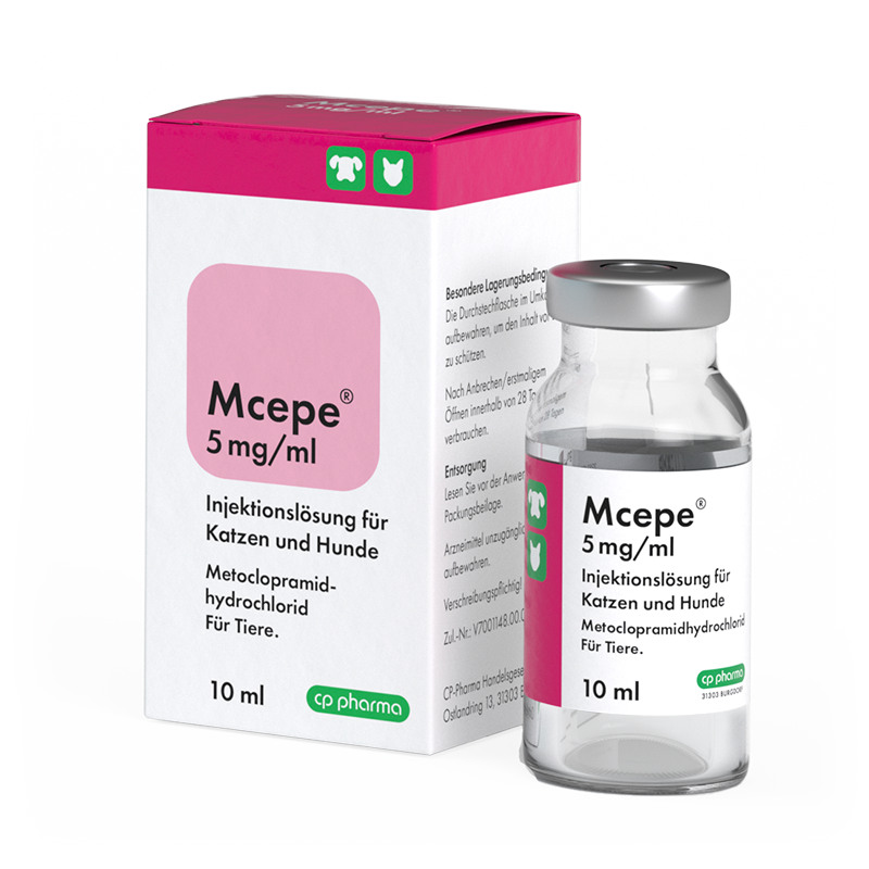 Mcepe 5 mg/ml Injektionslösung für Hunde und Katzen, 10 ml