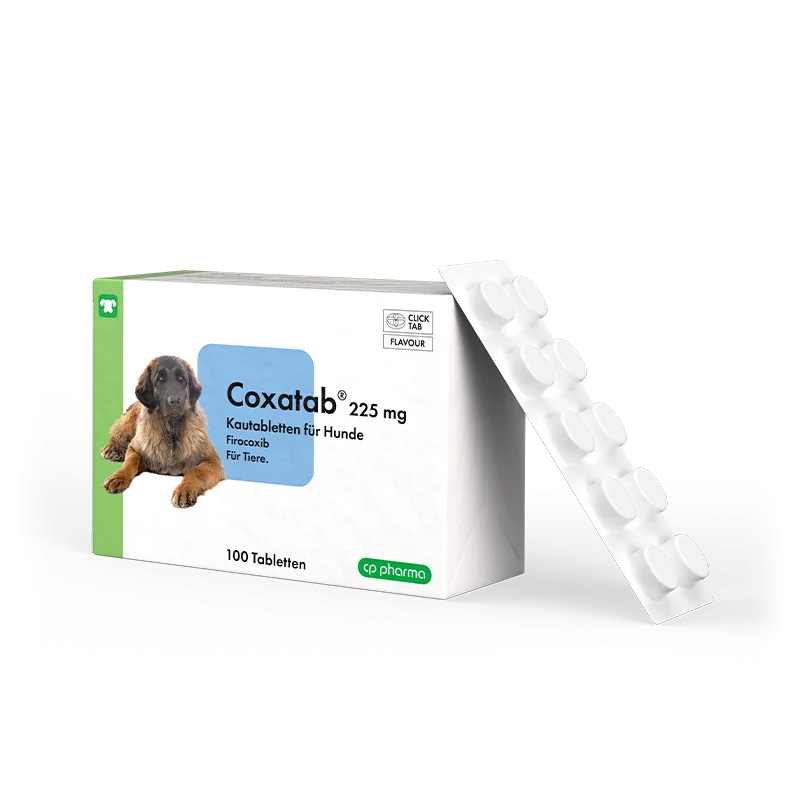Coxatab 225 mg Kautabletten für Hunde, 100 Kautabletten