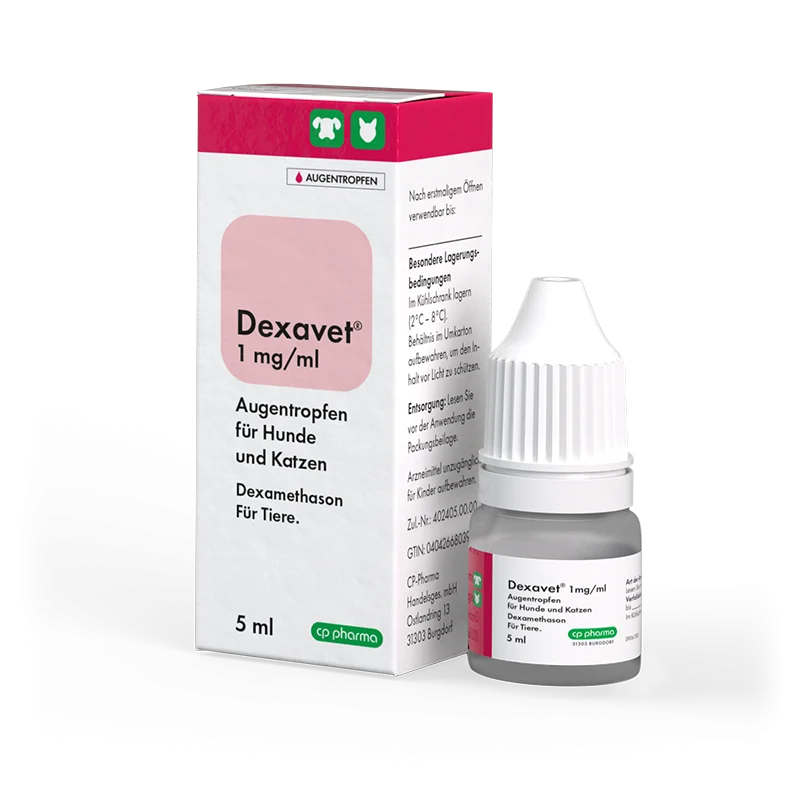 Dexavet 1 mg/ml Augentropfen für Hunde und Katzen, 5 ml