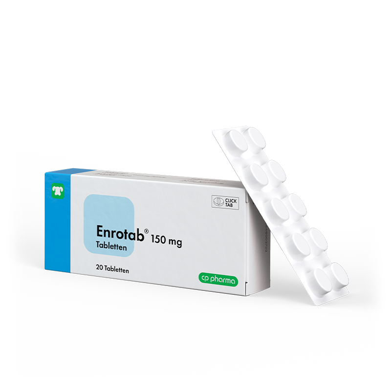Enrotab 150 mg Tabletten für gr. Hunde, 20 Tabl.