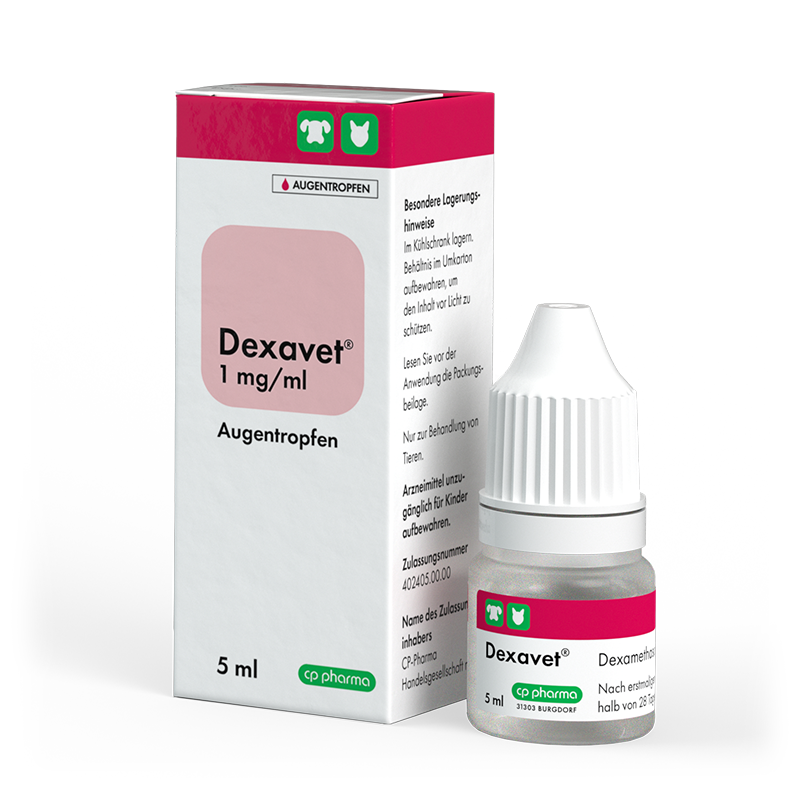 Dexavet 1 mg/ml Augentropfen für Hunde und Katzen, 5 ml