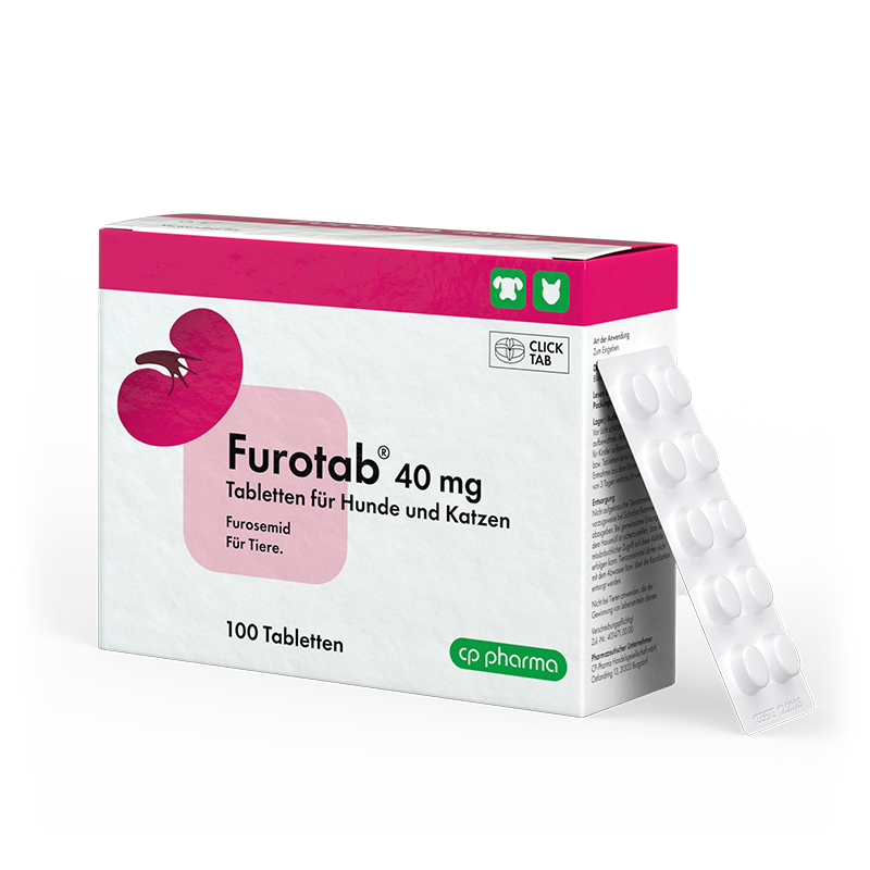 Furotab 40 mg Tabl. für Hunde und Katzen, 100 Tabletten