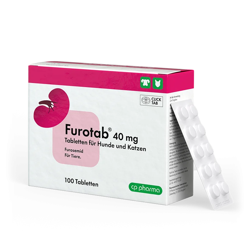 Furotab 40 mg Tabl. für Hunde und Katzen, 100 Tabletten