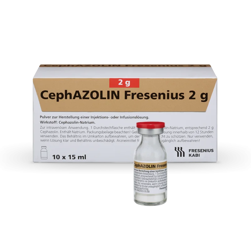 Cephazolin 2 g, 10 x 15 ml