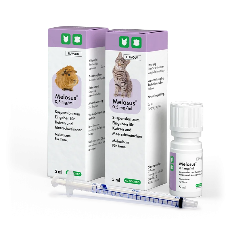 Melosus 0,5 mg/ml für Katzen und Meerschweinchen, 5 ml 121