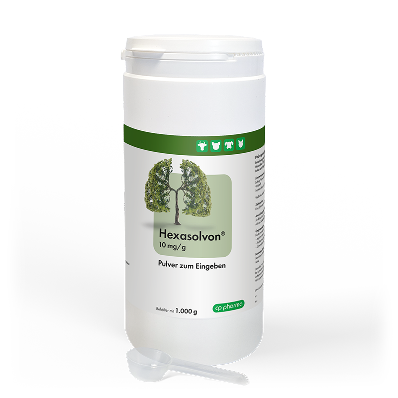 Hexasolvon 10 mg/g Pulver zum Eingeben, 1.000 g Dose
