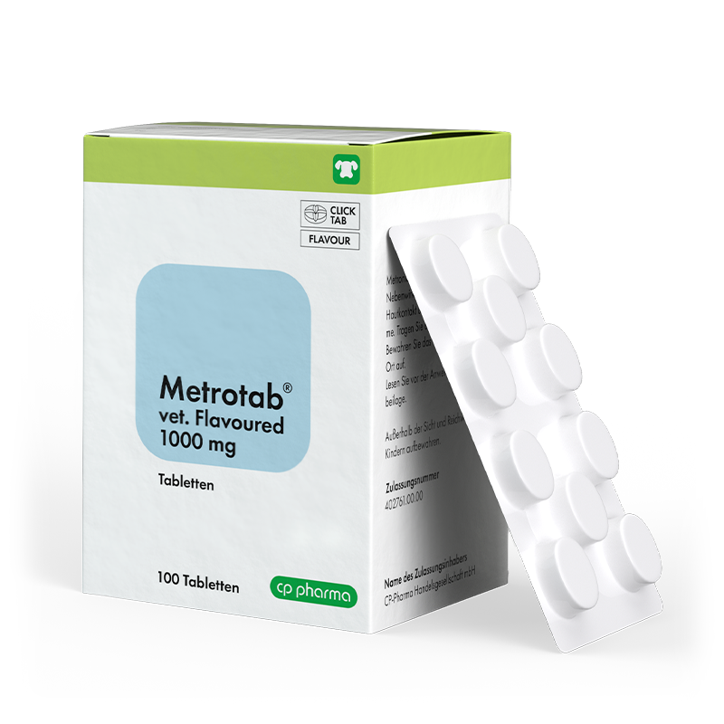 Metrotab vet. flavoured 1000 mg, 100 Tabl.