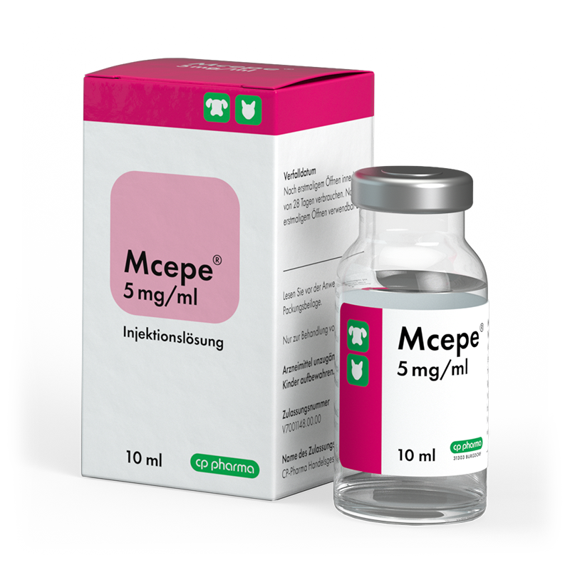 Mcepe 5 mg/ml Injektionslösung für Hunde und Katzen, 10 ml