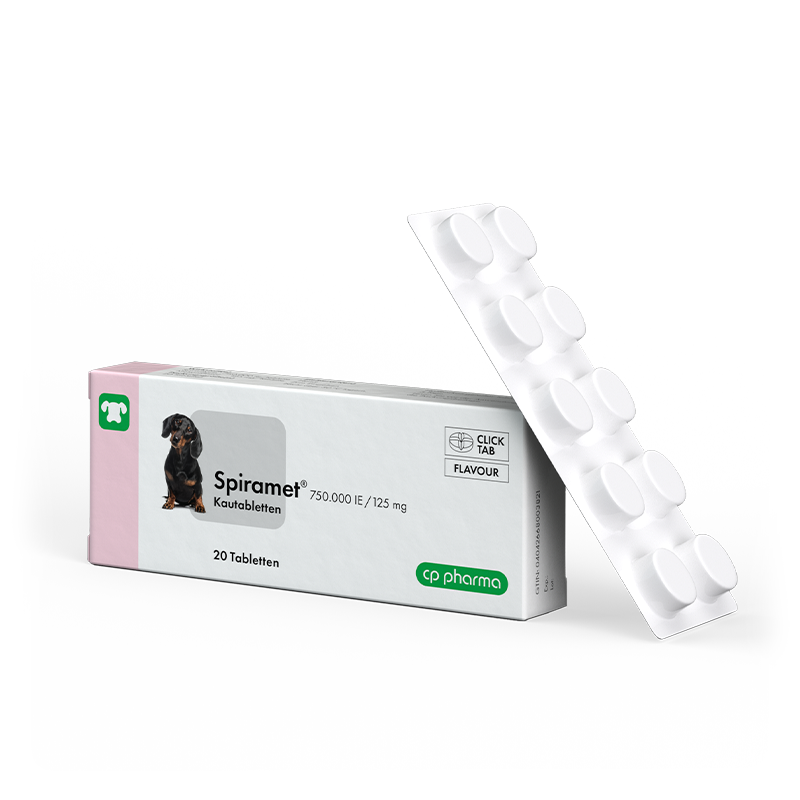 Spiramet 750.000 IE + 125 mg, 20 Kautabletten