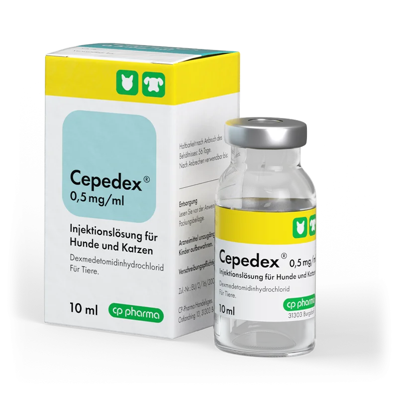 Cepedex 0,5 mg/ml Injektionslösung für Hunde und Katzen, 10 ml