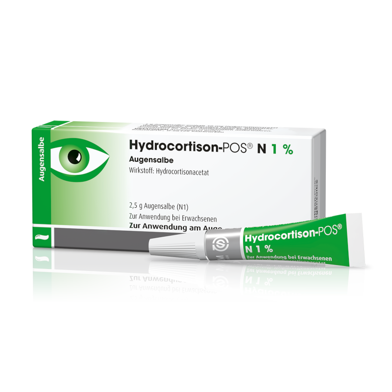 HYDROCORTISON-POS N 1 % Augensalbe, 2,5 g
