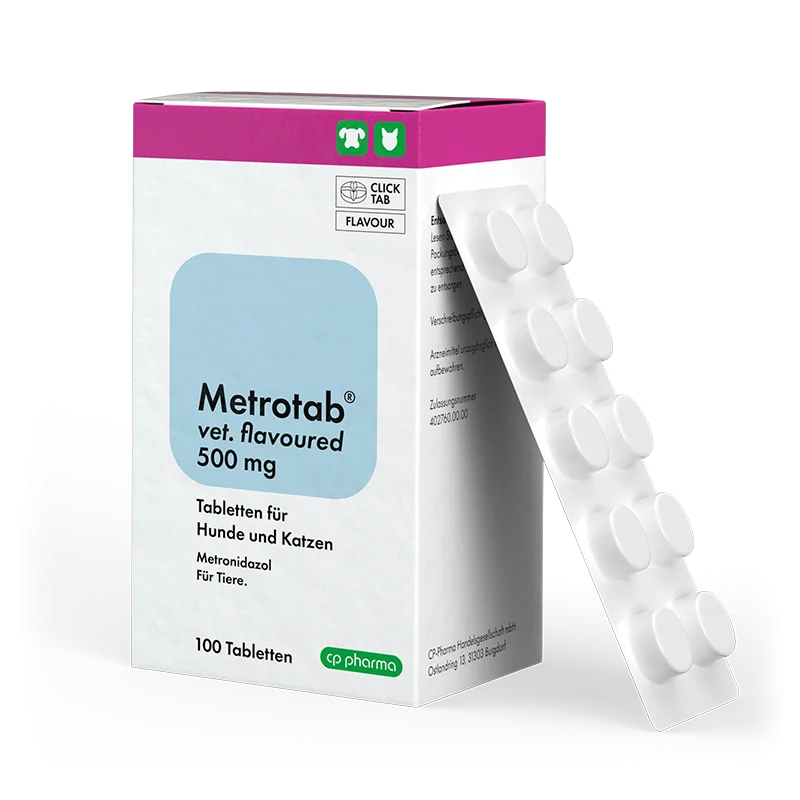 Metrotab vet. flavoured 500 mg, 100 Tabl.