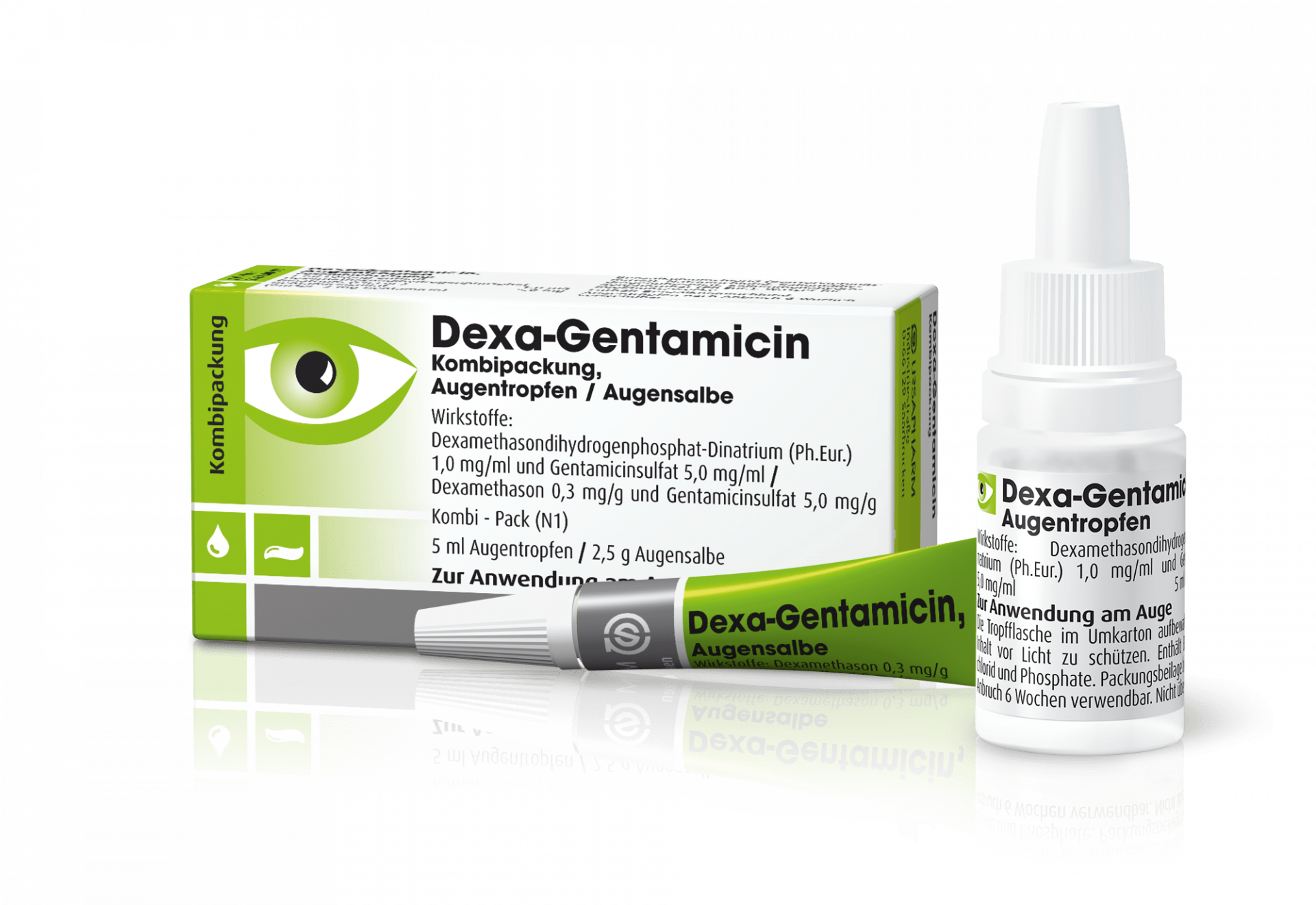 DEXAGENTAMICIN Kombipack, 5 ml + 2,5 g 3413